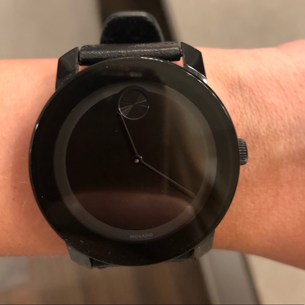Movado Bold Black Watch